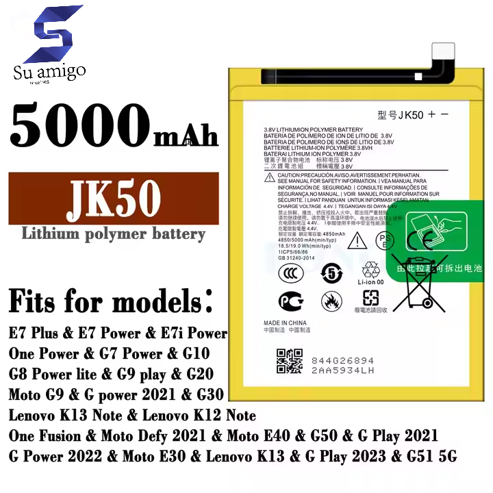 Para-G7/ONE-para-G8-POWER-LITE-JK50-XT1942-XT1945-batteria